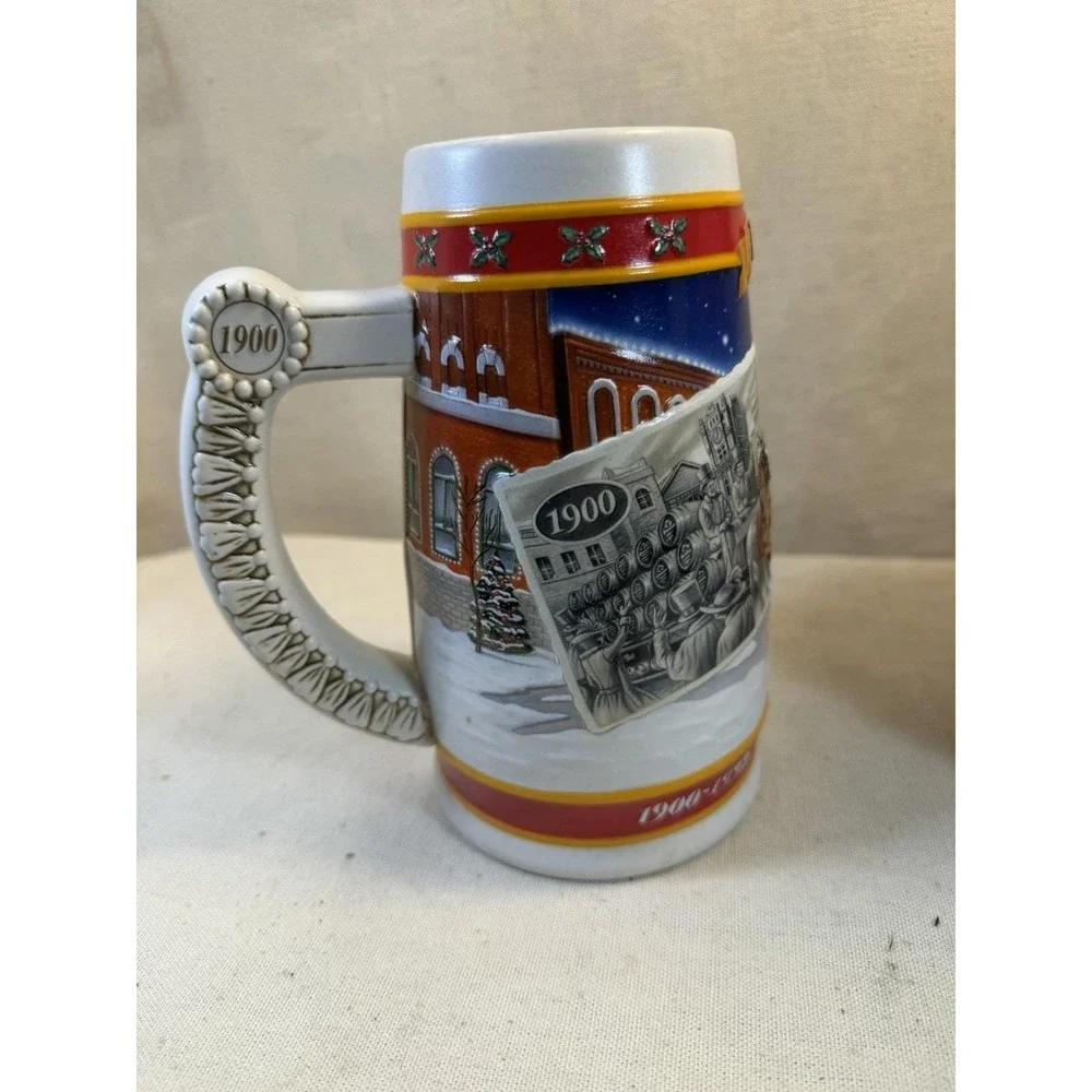 1999 Budweiser Holiday Stein CS389‎ A Century of Tradition w/ Box & COA